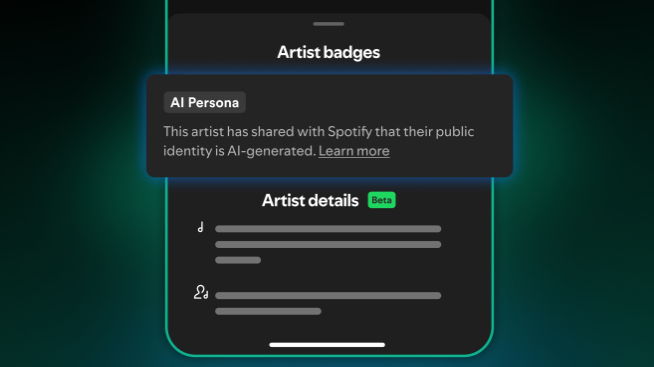 Spotify出台AI音乐新规：增设“AI Persona”标签，算法推荐优先过滤