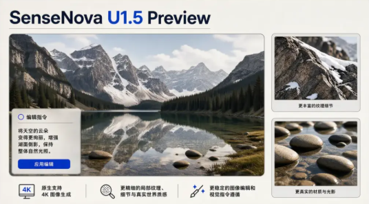 8B 参数实现 4K 生成,商汤开源轻量化多模态模型 U1.5-Lite